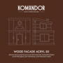 КРАСКА ПО ДЕРЕВУ "WOOD FACADE ACRYL 50" БАЗА C 9 Л (1) "KOMANDOR"