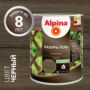 ЛАЗУРЬ-ГЕЛЬ ДЕРЕВОЗАЩИТНАЯ ЧЕРНАЯ  0,75 Л (1/6) "ALPINA"