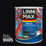 ГРУНТ- ЭМАЛЬ ПО РЖАВЧИНЕ БЫСТРОСОХН. ЧЕРНАЯ (RAL 9005) 0,75 Л (1/6) "LINNIMAX"