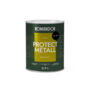 ГРУНТ-ЭМАЛЬ ПО РЖАВЧИНЕ 3 В 1 "PROTECT METALL" ГЛЯНЦЕВАЯ 0,9 Л ЧЕРНАЯ RAL 9005 (1/6) "KOMANDOR"