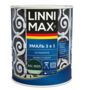 ГРУНТ- ЭМАЛЬ ПО РЖАВЧИНЕ 3 В 1 ЧЕРНАЯ (RAL 9005) 0,75 Л (1/6) "LINNIMAX"