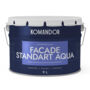 КРАСКА ФАСАДНАЯ "FACADE STANDART AQUA" АТМОСФЕРОСТОЙКАЯ БАЗА A 9 Л (1) "KOMANDOR"