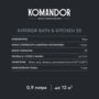 КРАСКА "INTERIOR BATH&KITCHEN 20" ВЛАГОСТОЙКАЯ БАЗА C 9 Л (1) "KOMANDOR"