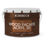 КРАСКА ПО ДЕРЕВУ "WOOD FACADE ACRYL 20" БАЗА A 9 Л (1) "KOMANDOR"