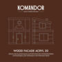 КРАСКА ПО ДЕРЕВУ "WOOD FACADE ACRYL 20" БАЗА C 9 Л (1) "KOMANDOR"