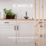 КРАСКА "INTERIOR BATH&KITCHEN 20" ВЛАГОСТОЙКАЯ БАЗА C 9 Л (1) "KOMANDOR"