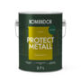 ГРУНТ-ЭМАЛЬ ПО РЖАВЧИНЕ 3 В 1 "PROTECT METALL" ГЛЯНЦЕВАЯ 2,7 Л ЗЕЛЕНАЯ RAL 6005 (1) "KOMANDOR"