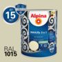 ГРУНТ- ЭМАЛЬ ПО РЖАВЧИНЕ 3 В 1 СЛОНОВАЯ КОСТЬ (RAL 1015) 0,75 Л (1/6) "ALPINA"