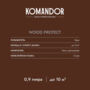 АНТИСЕПТИК ЛЕССИРУЮЩИЙ "WOOD PROTECT" 9 Л (1) "KOMANDOR"