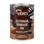 МАСЛО ПО ДЕРЕВУ "EXTERIOR TERRASE OIL" ДЛЯ НАРУЖНЫХ РАБОТ ТИК 1 Л (1/14) "VERES"