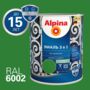 ГРУНТ- ЭМАЛЬ ПО РЖАВЧИНЕ 3 В 1 ЗЕЛЕНАЯ (RAL 6002) 0,75 Л (1/6) "ALPINA"