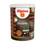 ЛАЗУРЬ ДЕРЕВОЗАЩИТНАЯ "АКВА" МАХАГОН  0,9 Л (1/6) "ALPINA"