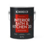 КРАСКА "INTERIOR BATH&KITCHEN 20" ВЛАГОСТОЙКАЯ БАЗА A 2,7 Л (1) "KOMANDOR"