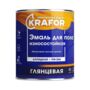 ЭМАЛЬ ПФ-266 ЖЕЛТО-КОРИЧНЕВАЯ  2,7 КГ (1/6) "KRAFOR"